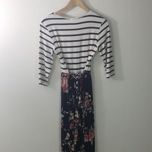 bernice 2fer knit maxi dress